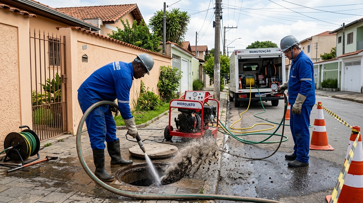 Hidrojateamento de Alta Pressão em Campina Grande‑PB
